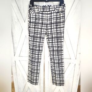 NY&C Black and White Fitted Pants